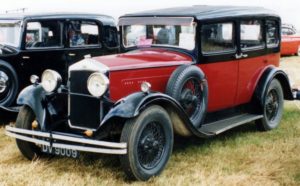 1930 red & black Wolseley 21-60 County