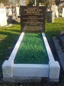 Frederick York Wolseley's grave, 2017