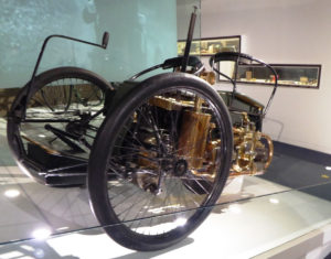 Wolseley TriCar 1896 owned by the British Motor Museum at Gaydon
