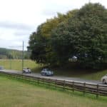 Wolseleys driving round Beamish museum