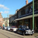 Wolseleys on "The Street" at Beamish